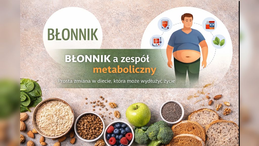 Błonnik a zespół metaboliczny – produkty bogate w błonnik wspierające zdrowie serca i metabolizm.